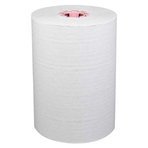 Towel Scott SlimRoll Hard Roll White Pink Center 6/Ca