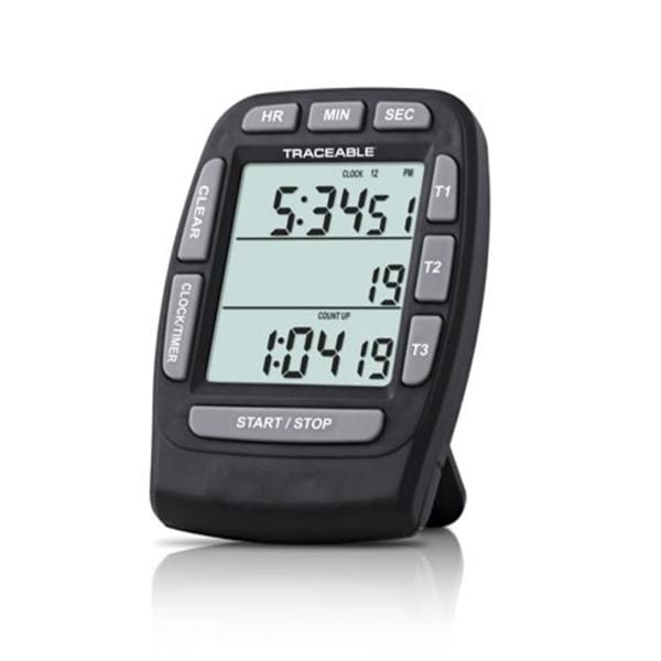 Traceable Countdown Timer 19 Hours, 59 Minutes Triple Display 2-1...
