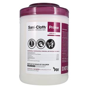 Disinfectant Germicidal Sani-Cloth Prime Large 6 in x 6.75 in Can...