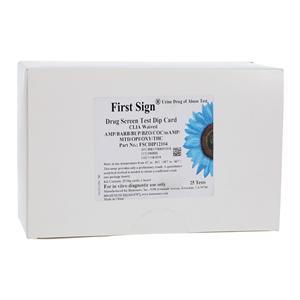 First Sign DOA: Drugs of Abuse Dipcard CLIA Waived 10 Panel AMP/B...