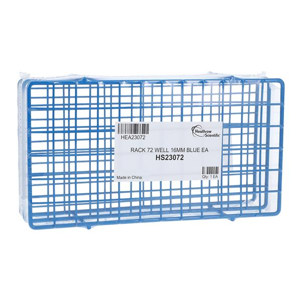 Test Tube Rack 6x12 Array 72 Place Blue Ea