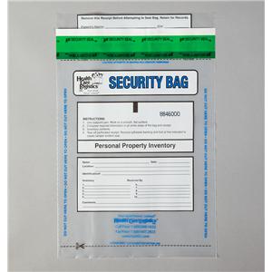 Personal Property Bag Clear 9x12