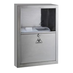 Sharps Disposal Cabinet 5.4qt Gray 12x17.4x5" Stainless Steel For...