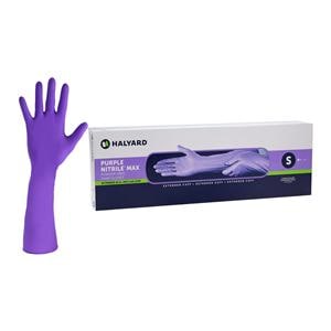 Purple MAX Nitrile Exam Gloves Small Purple Non-Sterile, 8 BX/CA