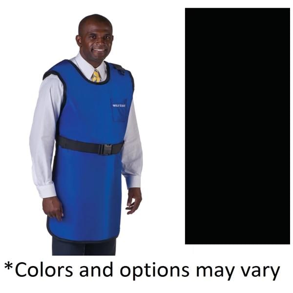 Coat Apron Black 24x40" Lead Free/.5mm Equivalence With Thyroid Collar Ea