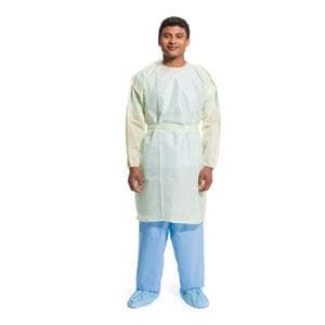 Isolation Gown AAMI Level 2 Sft Ltwt Nn Irtng SMS Mtrl X-Large Yellow 100/Ca