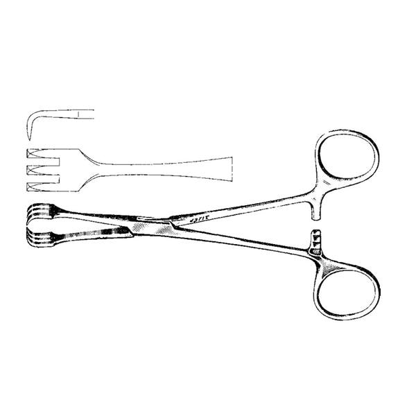 Lahey Traction Forcep 6-1/4" Each