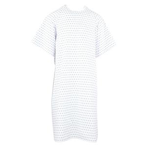 Patient Gown Adult Snow Flake Ea