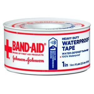 Band-Aid First Aid Tape Adhesive Coating 1"x10yds White 24/Case