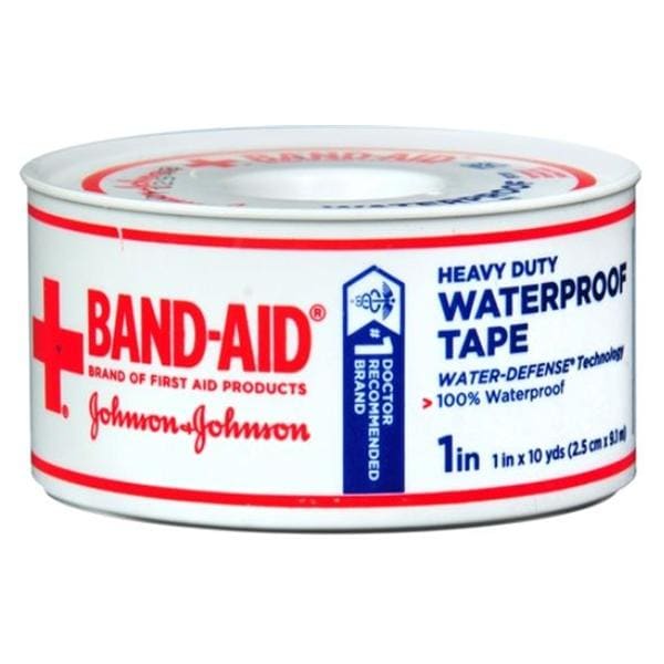 Band-Aid First Aid Tape Adhesive Coating 1"x10yds White 24/Case