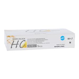 HC Block LT One-Layer Milling Blocks Low Translucency Medium B3-LT f/ CEREC 5/Bx