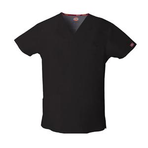 Dickies Scrub Top Mens Pewter Cotton / Polyester V-Neck 29 in 4 P...