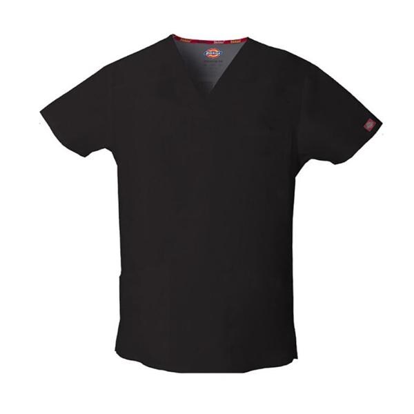 Dickies Scrub Top Mens Pewter Cotton / Polyester V-Neck 29 in 4 P...