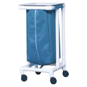 Hamper Linen PVC/Mesh 17.75x17.5x35" Forest Green
