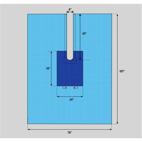 76x107" Sterile Sheet Drape