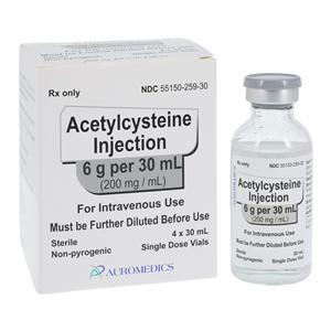Acetylcysteine Injection 200mg/mL SDV 30mL 4/Package
