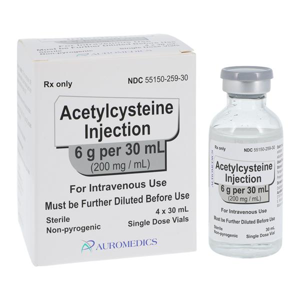 Acetylcysteine Injection 200mg/mL SDV 30mL 4/Package