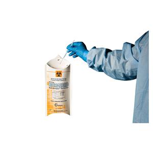 Safe-Keeper Biohazard Container 5x2x11" White Plastic Symbol Disp...