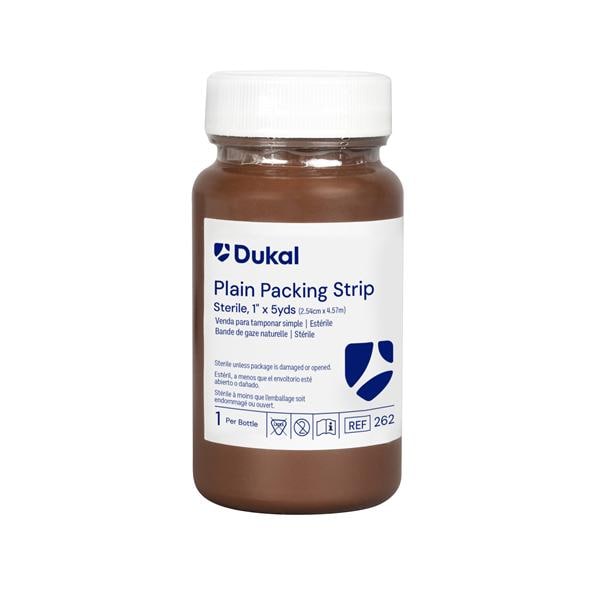 Gauze Plain Packing Strip 1"x5yd Sterile Not Made With Natural Rubber Latex