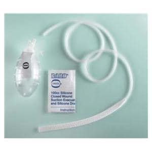Kit Wound Evacuator Silicone 100cc Flat 3/4 Perforated Sterile 20/Ca