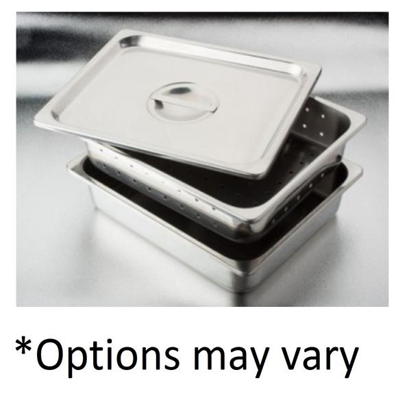Instrument Tray 12-1/8x7-5/8x2-1/8" Stainless Steel Autoclavable...
