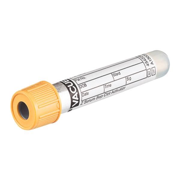 Vacuette Venous Blood Collection Tube Gold/Gold 3.5mL Cap Disposa...