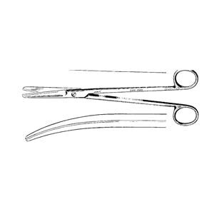 Harrington-Mayo Scissors Curved 9" Stainless Steel Reusable Each