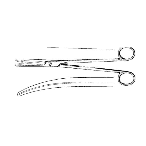 Harrington-Mayo Scissors Curved 9" Stainless Steel Reusable Each
