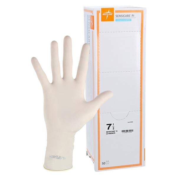 SensiCare Polyisoprene Surgical Gloves 7.5 Cream, 4 BX/CA
