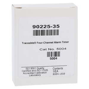 Traceable 4 Channel Timer Audible Alarm LCD ISO 17025, A2LA, NIST...