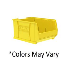 Super-Size AkroBins Storage Bin Yellow Plastic w/ Lbl Hldr 23-7/8x18.25x12 Ea