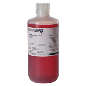 Gram Safranine Stain Solution Red 1L Bottle Ea