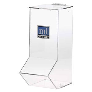 Dispenser Bulk PPE 6.5 in x 10.25 in x 14.75 in Transparent Ea