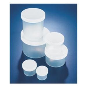 Jar Storage 2-1/2" 8oz Natural Polypropylene Screw Lid With White...