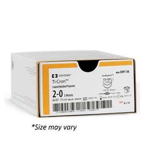 Ti-Cron Suture 0 36" Polyethylene Braid C-14 Blue 36/Ca