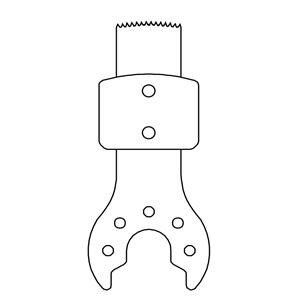 Stainless Steel ACL Sawblade 41x9.4mm Sterile Disposable 5/Box