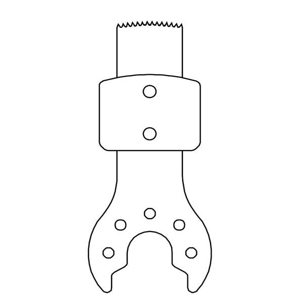 Stainless Steel ACL Sawblade 41x9.4mm Sterile Disposable 5/Box