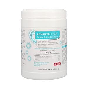 Wipes Canister AdvantaClear Resealable Pop-Up Dispenser 160/Can