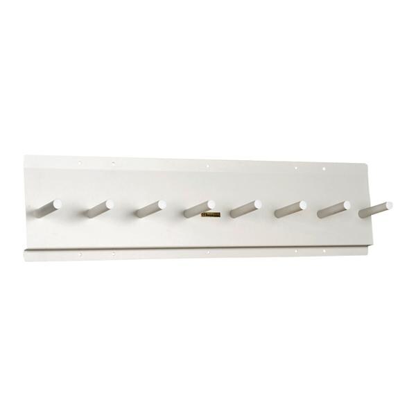 Apron Rack White 7-1/4x46-1/2x9" Wall Mount With 8 Pegs Ea