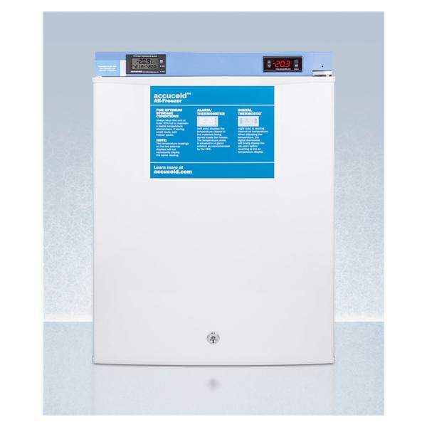 Accucold Vaccine Freezer 1.8 Cu Ft Solid Door -20 to -15C Manual...