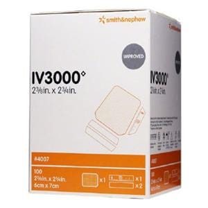 IV3000 Film Catheter Fixation Dressing 6x7cm Sterile Peripheral Adhs Adh Trans