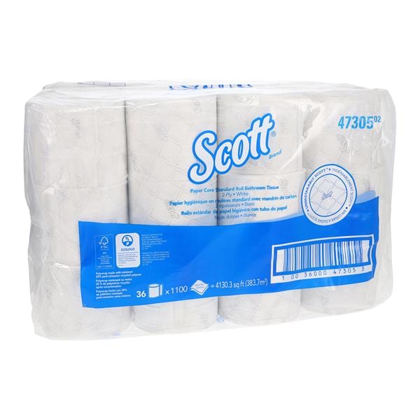 Scott Bathroom Tissue White 2 Ply 36/Case