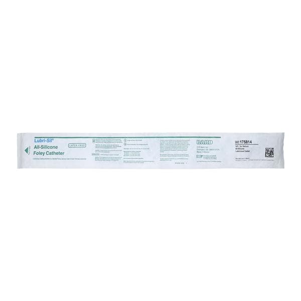 Lubri-Sil 2-Way Foley Catheter Hydrogel Coated Silicone 14Fr 5cc