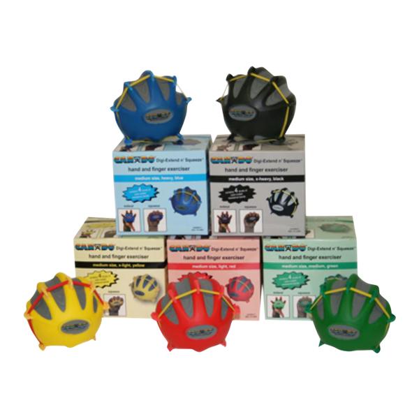 CanDo Hand Exerciser Yellow/Red/Green/Blue/Black 5/St