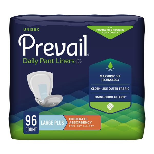 Prevail Incontinence Liner Unisex Adult 13x28" Large Plus Polyacr...
