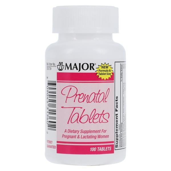 Prenatal Vitamin Old Formula Tablets 100/Bottle