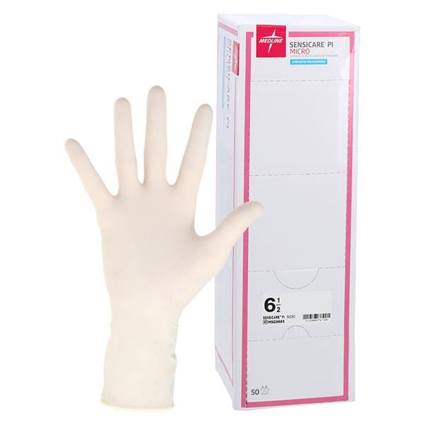SensiCare PI Polyisoprene Surgical Gloves 6.5 Cream, 4 BX/CA