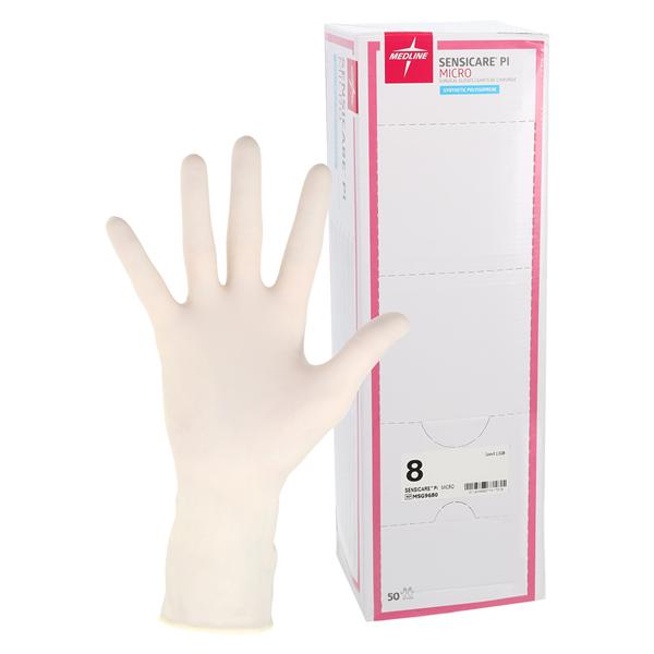 SensiCare PI Polyisoprene Surgical Gloves 8 Cream, 4 BX/CA