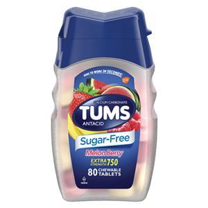 Tums EX Antacid Chewable Sugar Free Melon Berry 80/Bottle, 36 BT/...