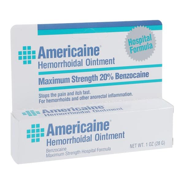 Americaine Hemorrhoidal Ointment 20% 28gm/Tube, 24 TB/CA